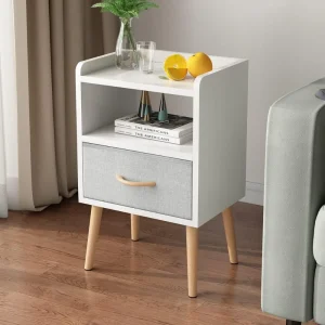 Mid Century Nightstand With Drawer