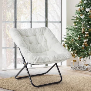 Faux Fur Saucer Chair