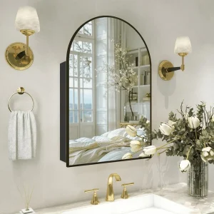 Arched Medicine Cabinet with Mirror