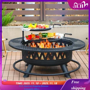 Outdoor Fire Pit With Grills