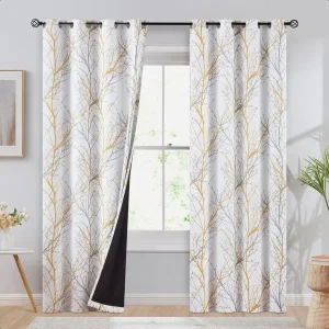 Tree Print Blackout Curtains