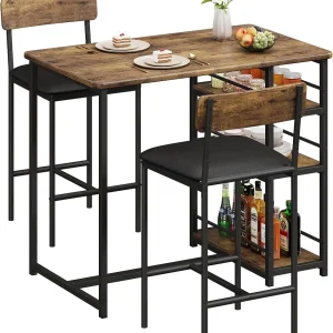3 Piece Bar Table Set