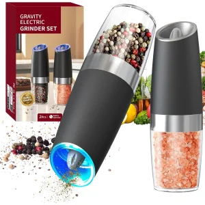 Electric Salt & Pepper Grinder Set