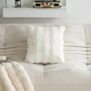 Imitation Rabbit Fur Bubble Velvet Pillow Solid Color Plush Living Room Sofa Cushion Study Bedroom Model Room Decorative Pillow